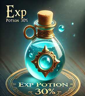 EXP Potion (+ 30%, 1  Hour)