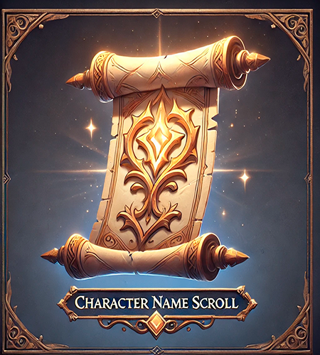 Character Name Scroll